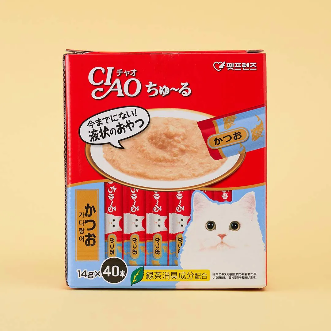 [ONLY펫프] 이나바 캣 챠오 츄르 가다랑어 14g*40p 