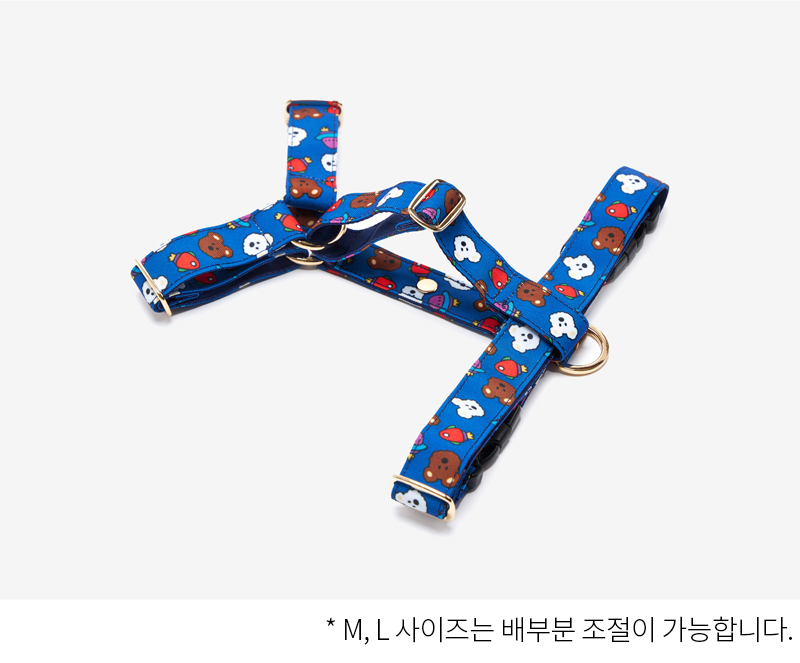 [무료배송] 노라독 우쥬 H형 하네스 네이비/핑크 XS-L 5번째