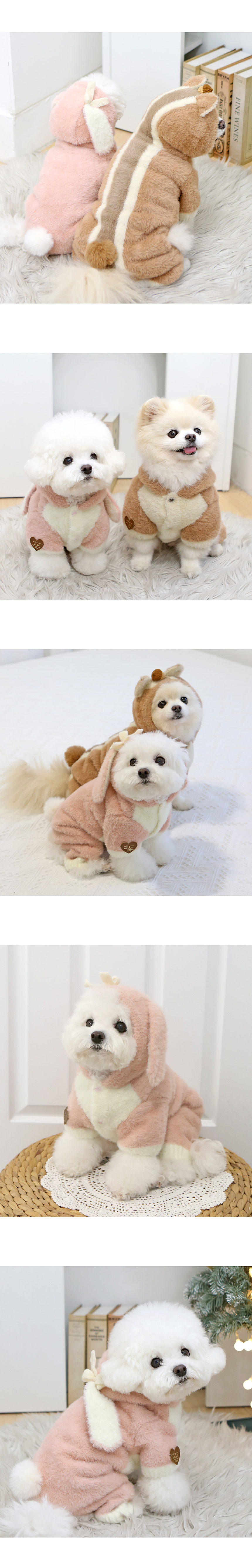 [NEW신상][무료배송] 이츠독 동물의숲 앙고라 올인원 토끼/다람쥐 S-2XL 2번째