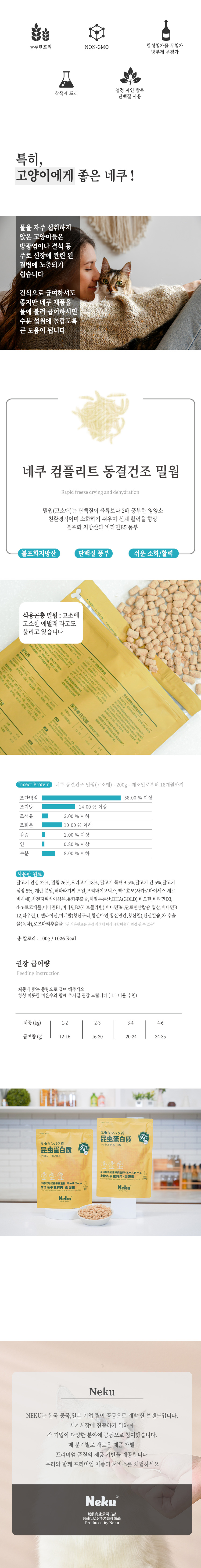 네쿠 캣 동결건조 컴플리트 밀웜 200g 3번째