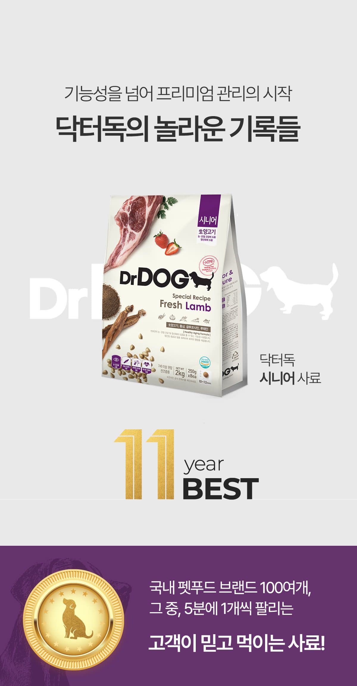 닥터독 시니어 사료 2kg 2번째