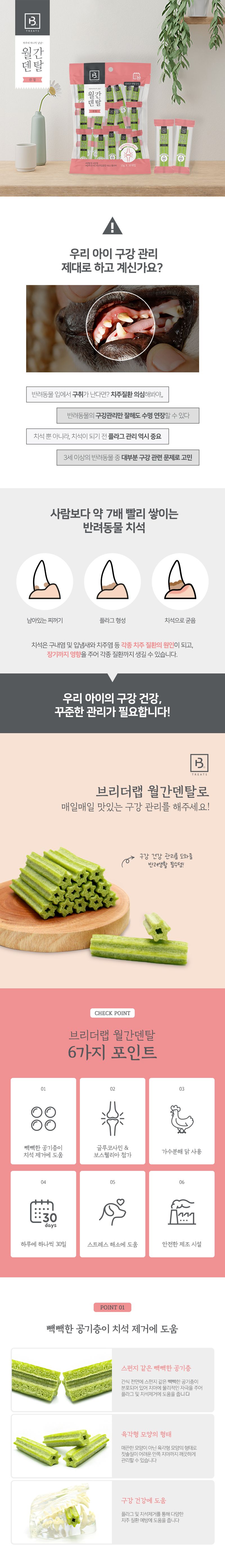 브리더랩 독 월간덴탈 관절 30P 1번째