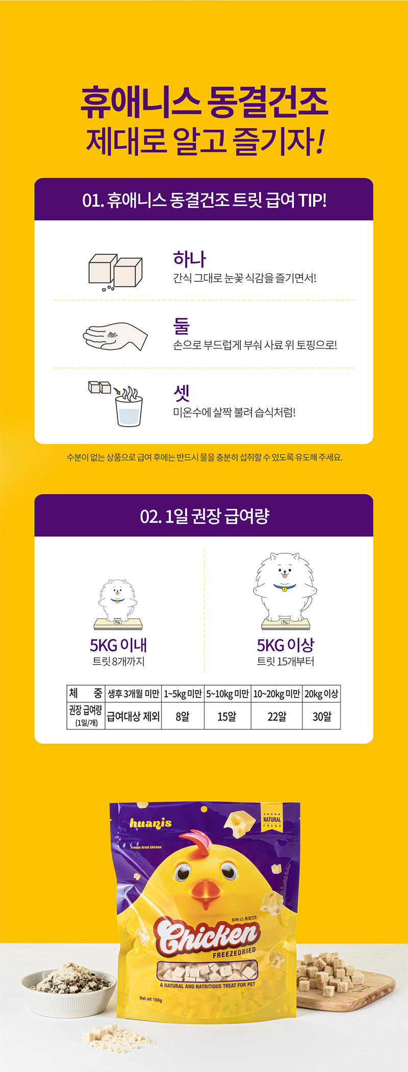 [NEW신상][무료배송] 휴애니스 동결건조 닭가슴살 150g 13번째