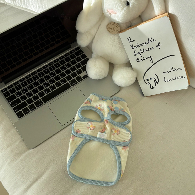 [NEW신상][무료배송] 해피댕댕 베베수면조끼 2종 (아이보리,옐로우) S-XL 7번째