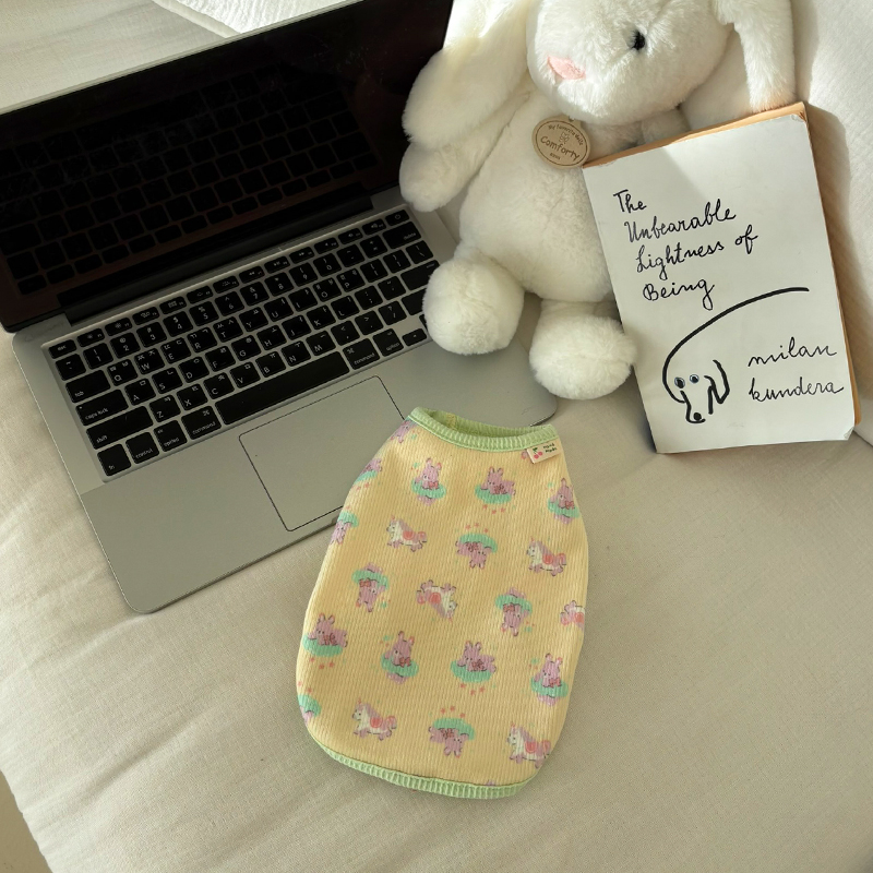 [NEW신상][무료배송] 해피댕댕 베베수면조끼 2종 (아이보리,옐로우) S-XL 12번째