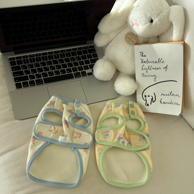 [NEW신상][무료배송] 해피댕댕 베베수면조끼 2종 (아이보리,옐로우) S-XL 5번째