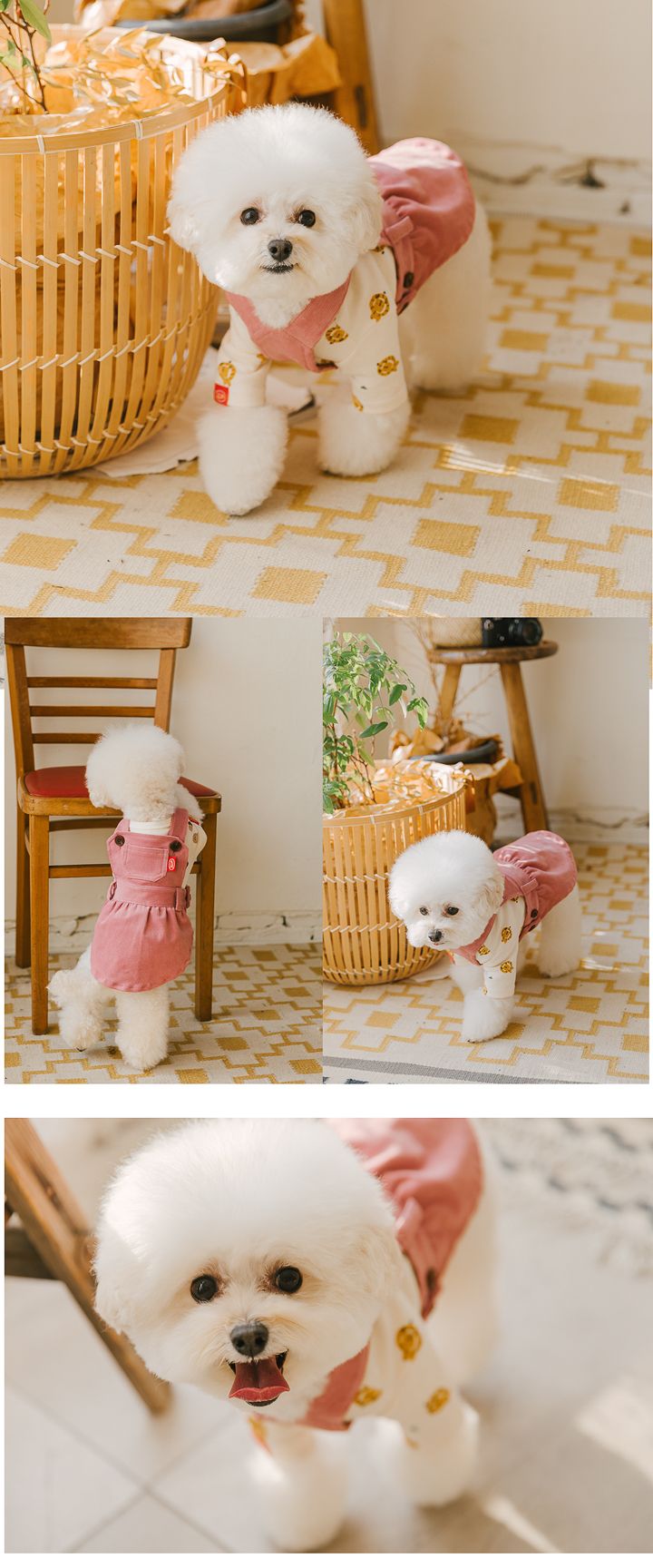 [무료배송] 롤링페페 코듀로이 오버롤 스커트 네이비 S-XL 4번째
