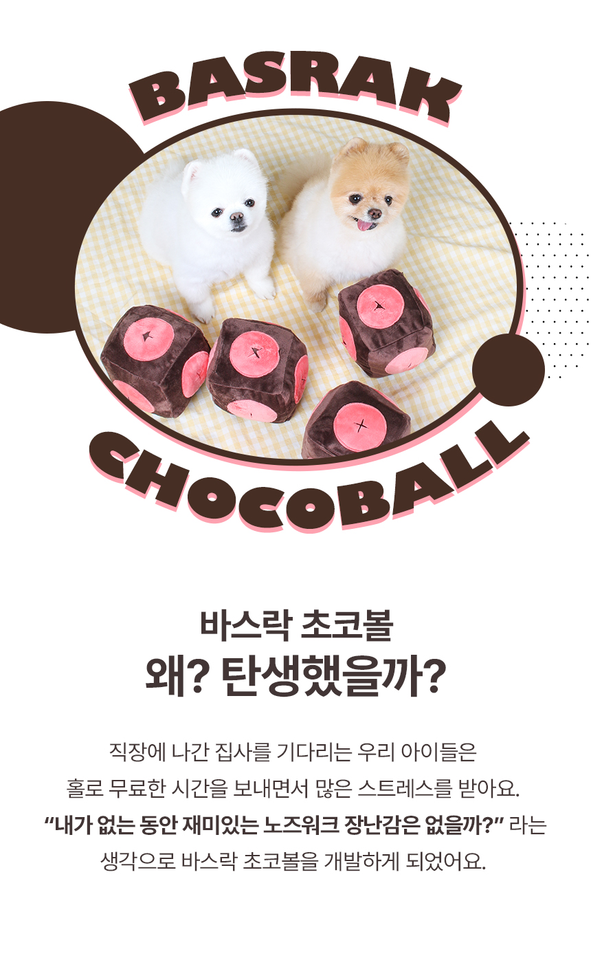 [무료배송] 초코펫하우스 바스락 노즈워크 초코볼 2번째