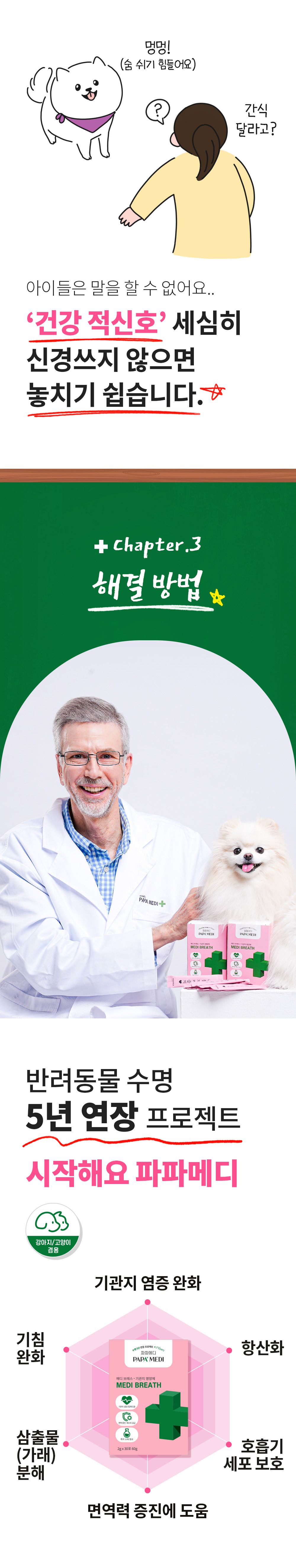 파파메디 메디브레스 기관지 영양제 협착증 2g*30p 7번째