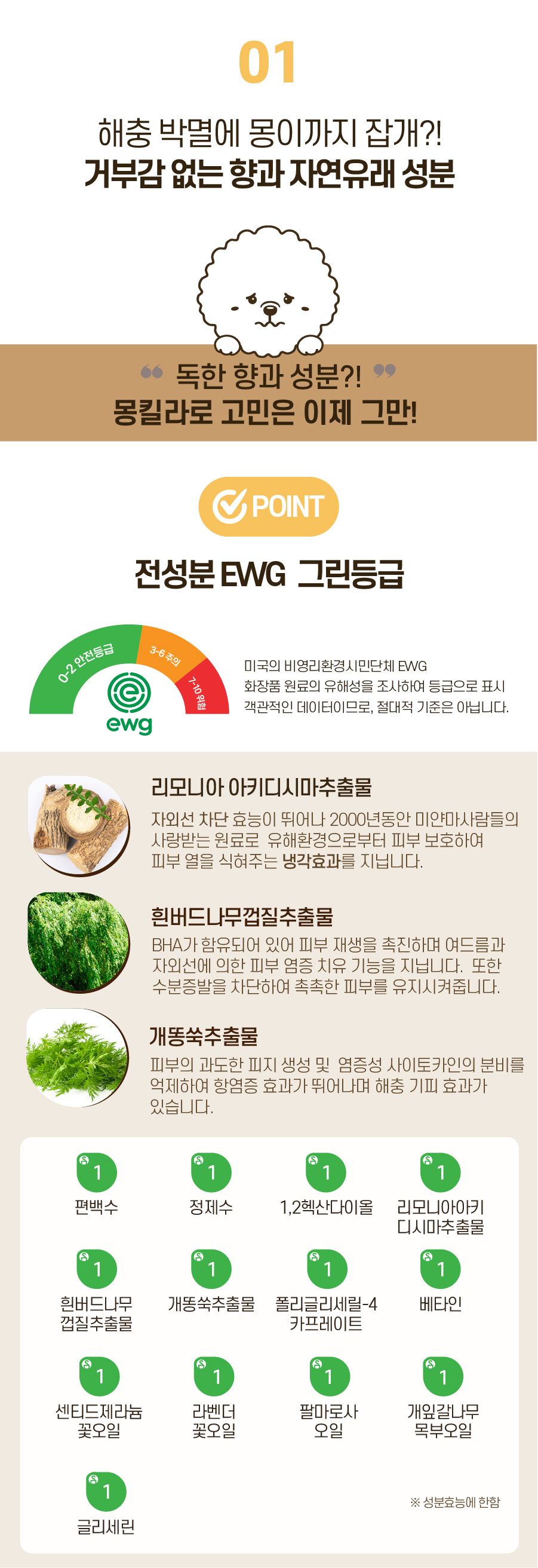 [무료배송] 바스몽 몽킬라 산책 스프레이 100ml 6번째