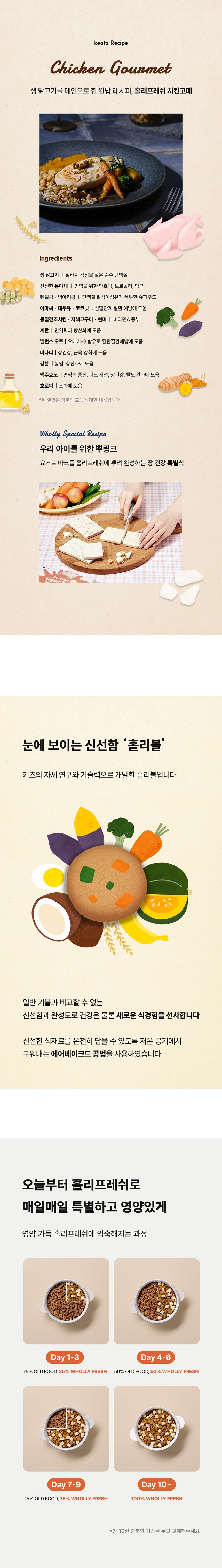 [체험단] [4개] 키츠 독 홀리 프레쉬 치킨고매 트라이얼팩 40g 4번째