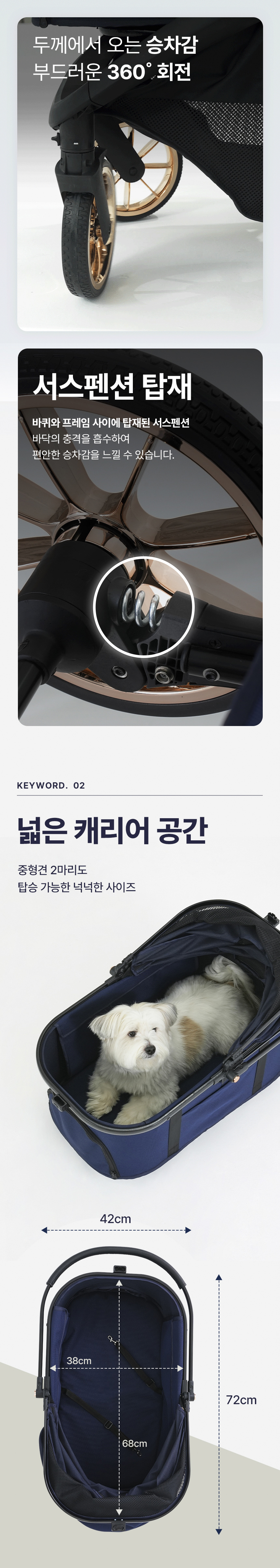 [NEW신상][무료배송] 페테토 분리형 유모차 COSMO 프리미엄 4번째