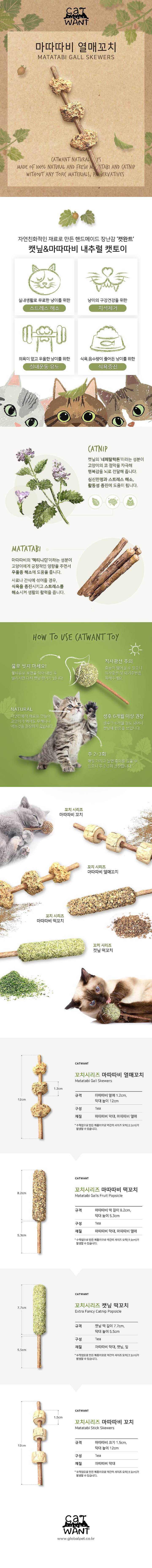 캣완트 마따따비 열매꼬치 1번째
