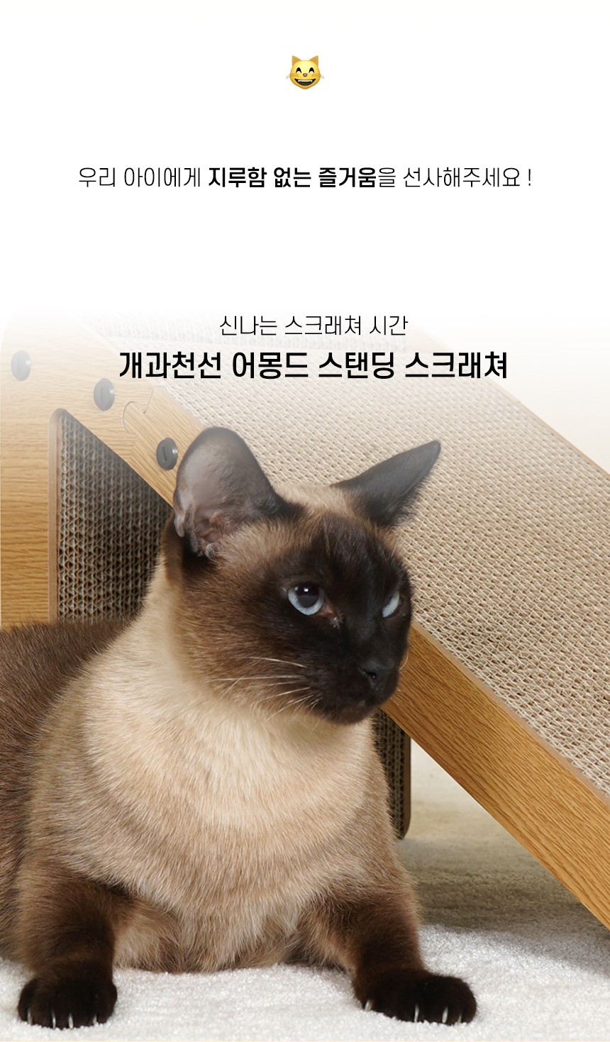 [NEW신상][무료배송] 개과천선 캣 어몽드 스탠딩 스크래쳐 2번째
