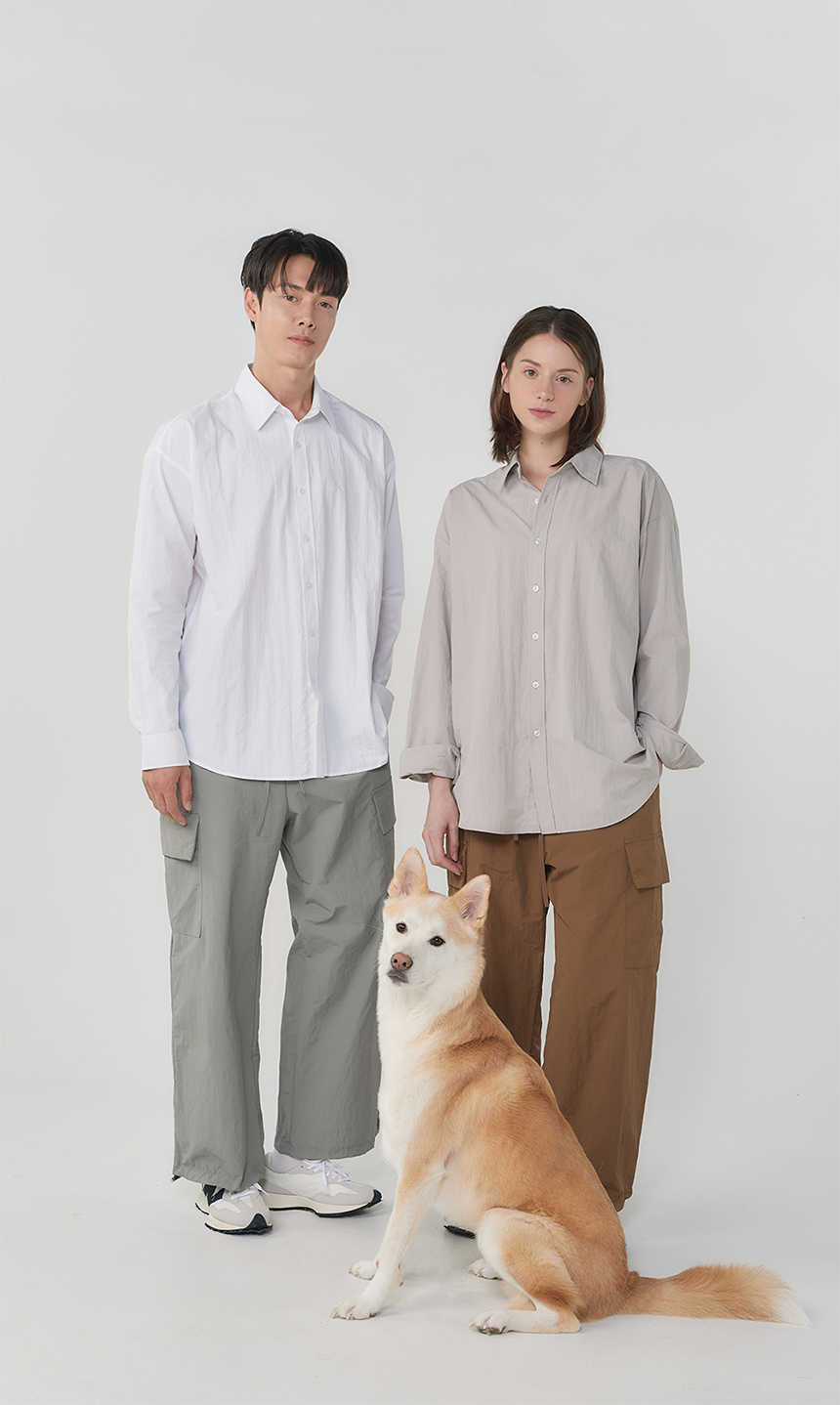 [NEW신상][무료배송] 데이일 이지핏 셔츠 + 와이드 카고 팬츠 41번째