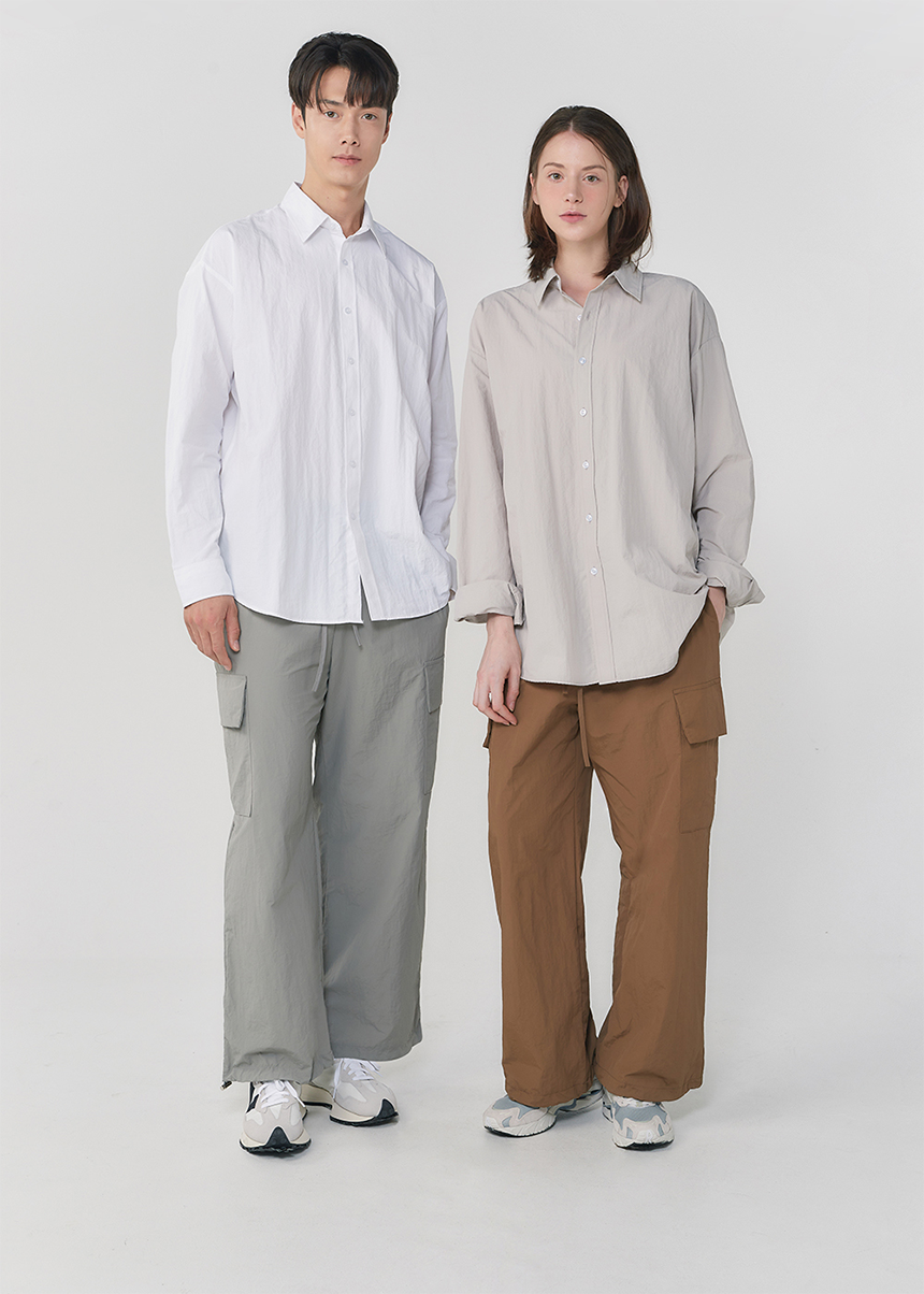 [NEW신상][무료배송] 데이일 이지핏 셔츠 + 와이드 카고 팬츠 42번째