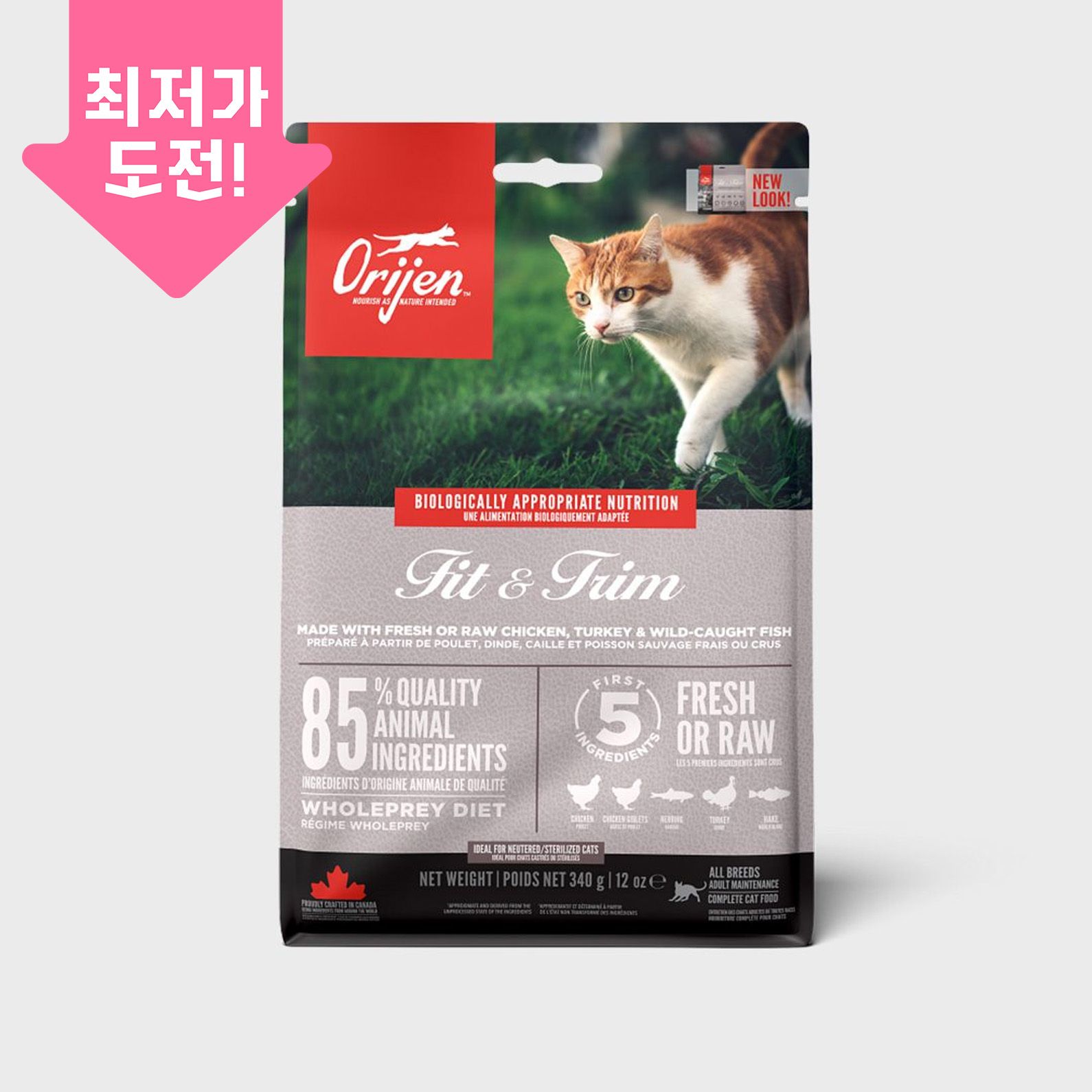 오리젠 캣 피트&트림 340g 0번