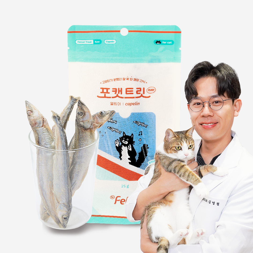 [NEW신상]닥터펠리스 포캣트릿 Raw 열빙어 동결건조 간식 25g 0번