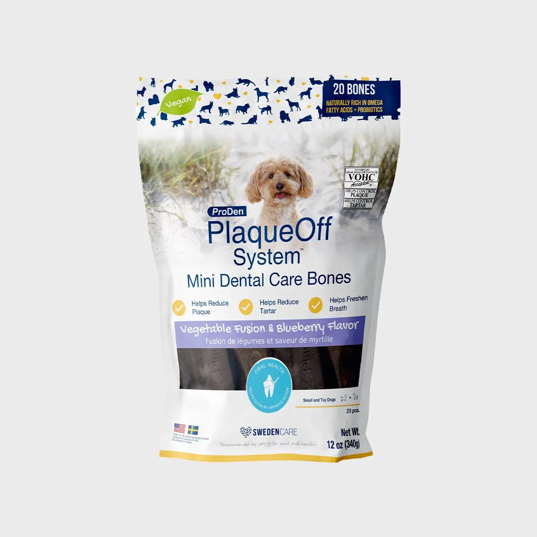 프로덴 독 플라그오프 덴탈케어본 미니 블루베리&혼합야채 340g