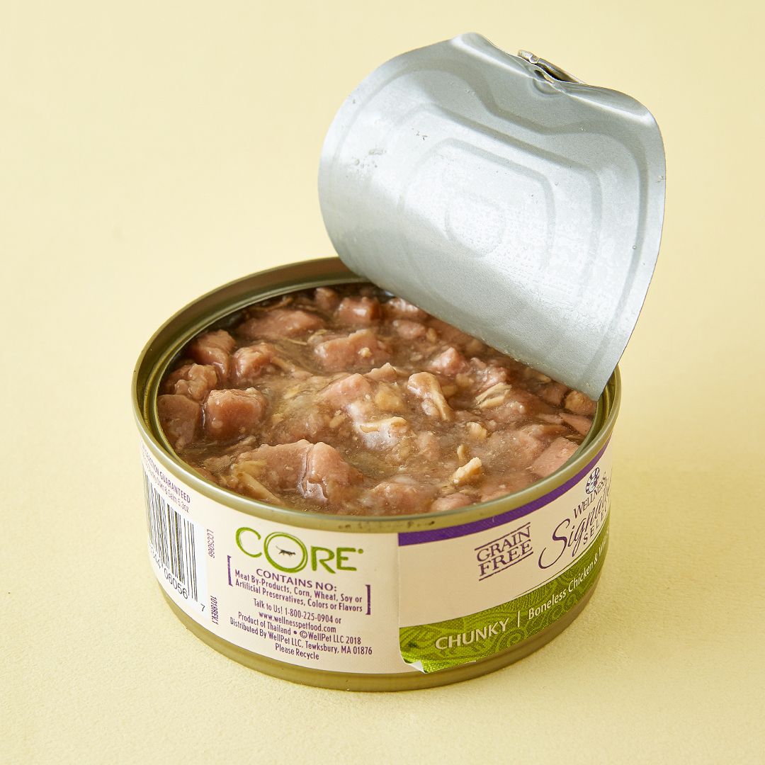웰니스 캣 코어 시그니쳐 셀렉트 청키 닭고기&연어 대용량 캔 150g  2번