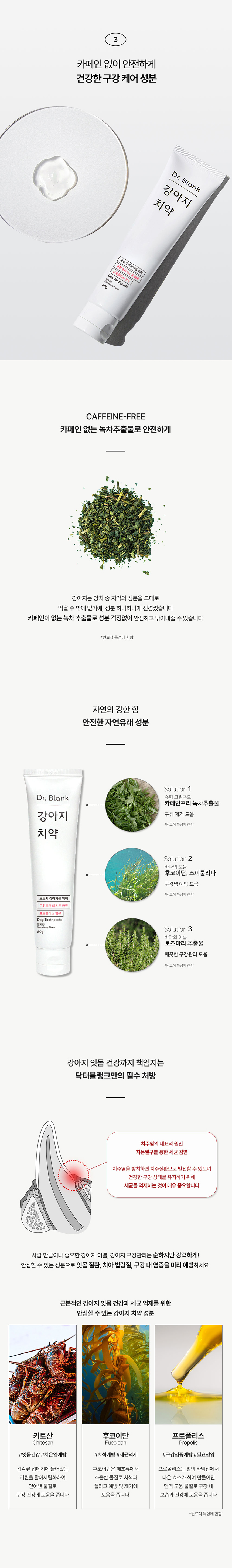 [무료배송] 닥터블랭크 독 치약 딸기맛 80g + 초미세모 칫솔 세트 6번째