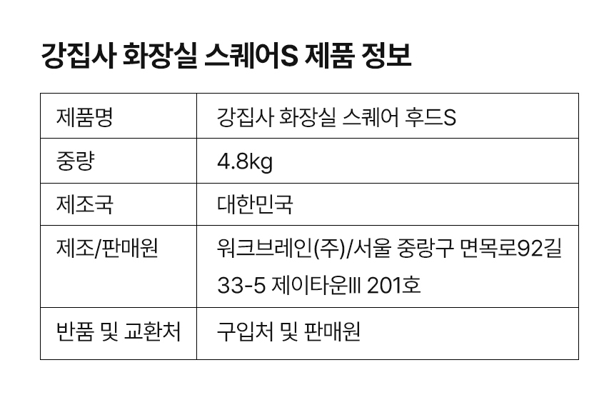 [무료배송] 강집사 스퀘어 화장실 + 후드세트 아이보리/옐로우 7번째