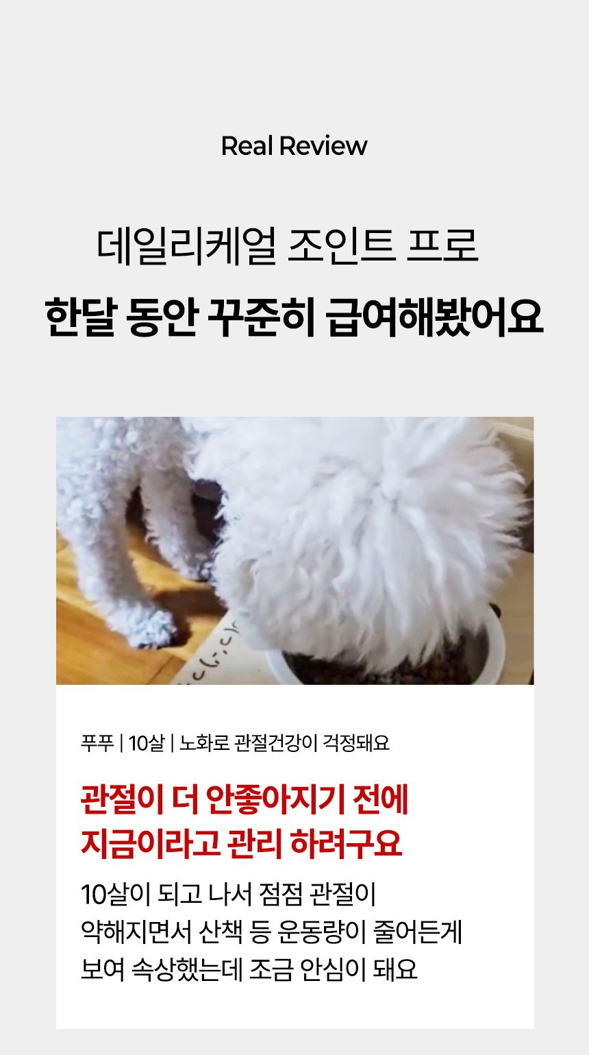 [심쿵펫페어]펫생각 데일리케얼 조인트 PRO 관절 영양제 60캡슐 3번째