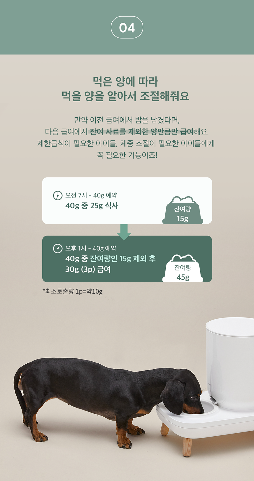 [무료배송] 두잇 더테이블 플러스 자동급식기 S/M + 우드 다리 13번째