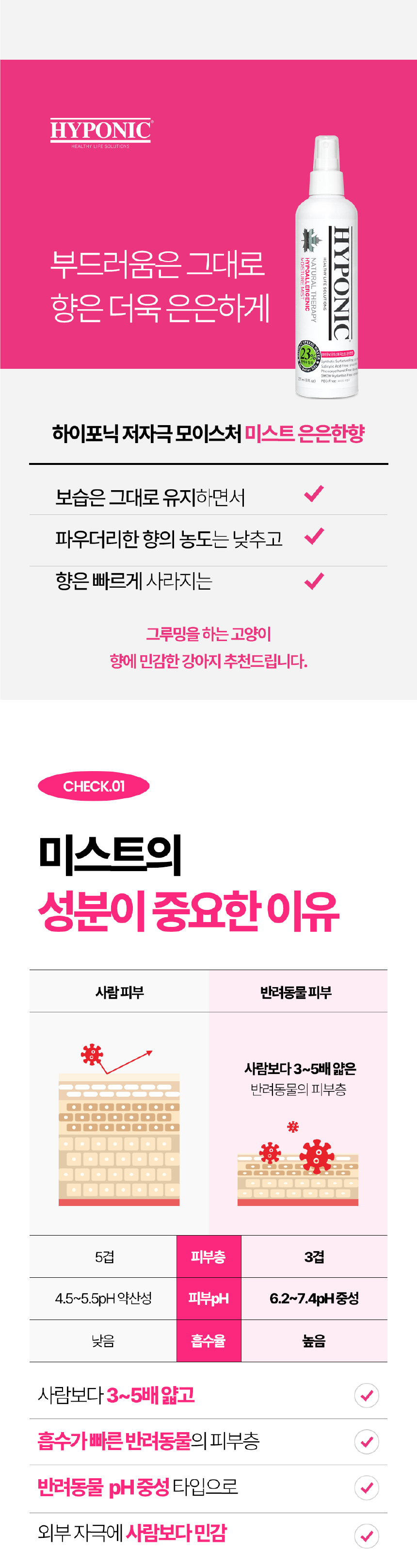 [무료배송] 하이포닉 모이스처 미스트 은은한 향 237ml 2번째