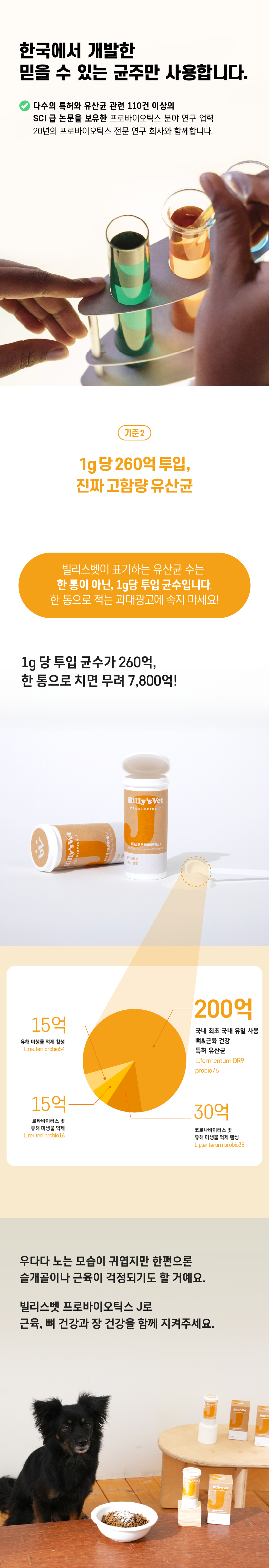 [무료배송] 빌리스벳 근육&뼈건강 프로바이오틱스 J 30g 5번째