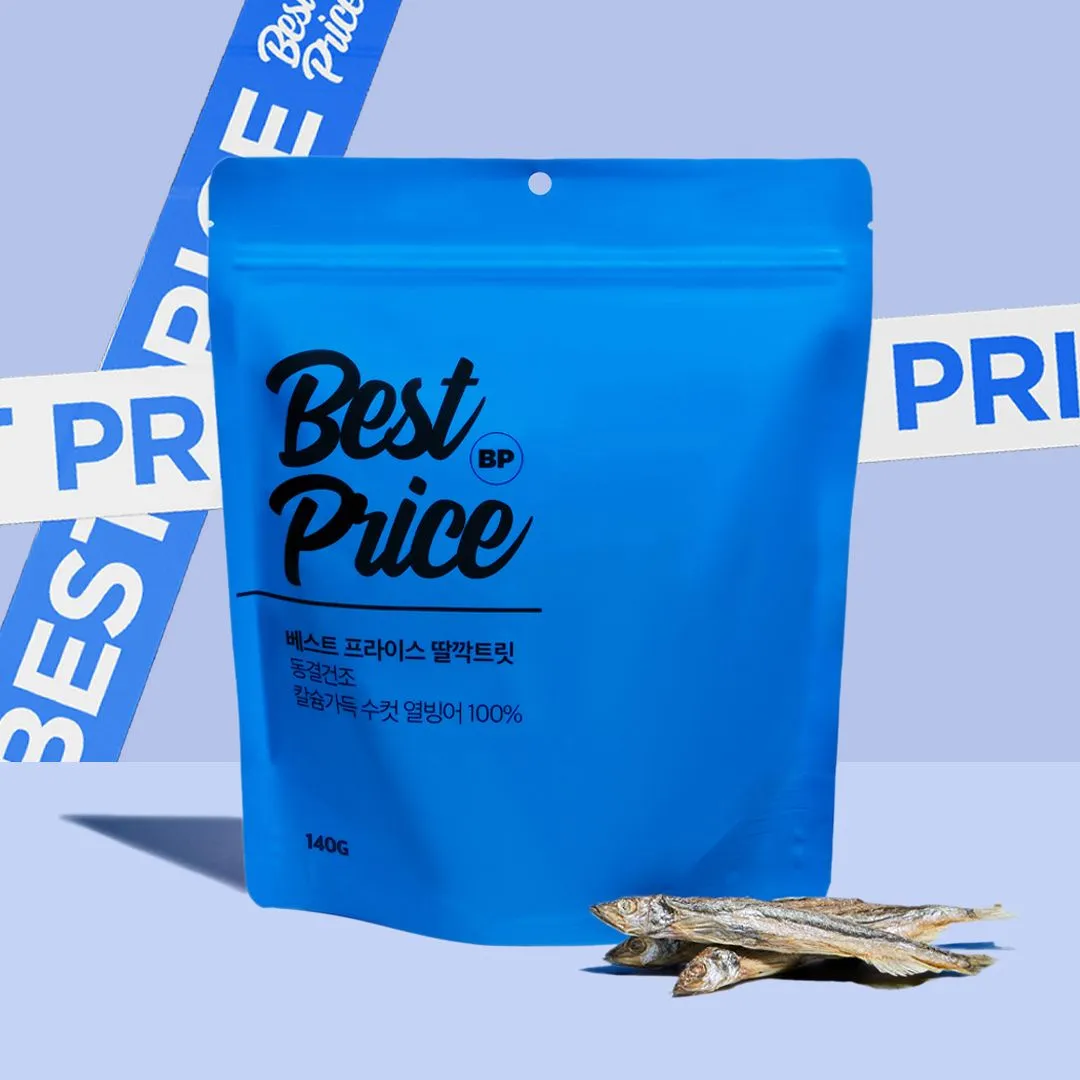 베스트 프라이스 딸깍트릿 칼슘가득 수컷 열빙어 140g