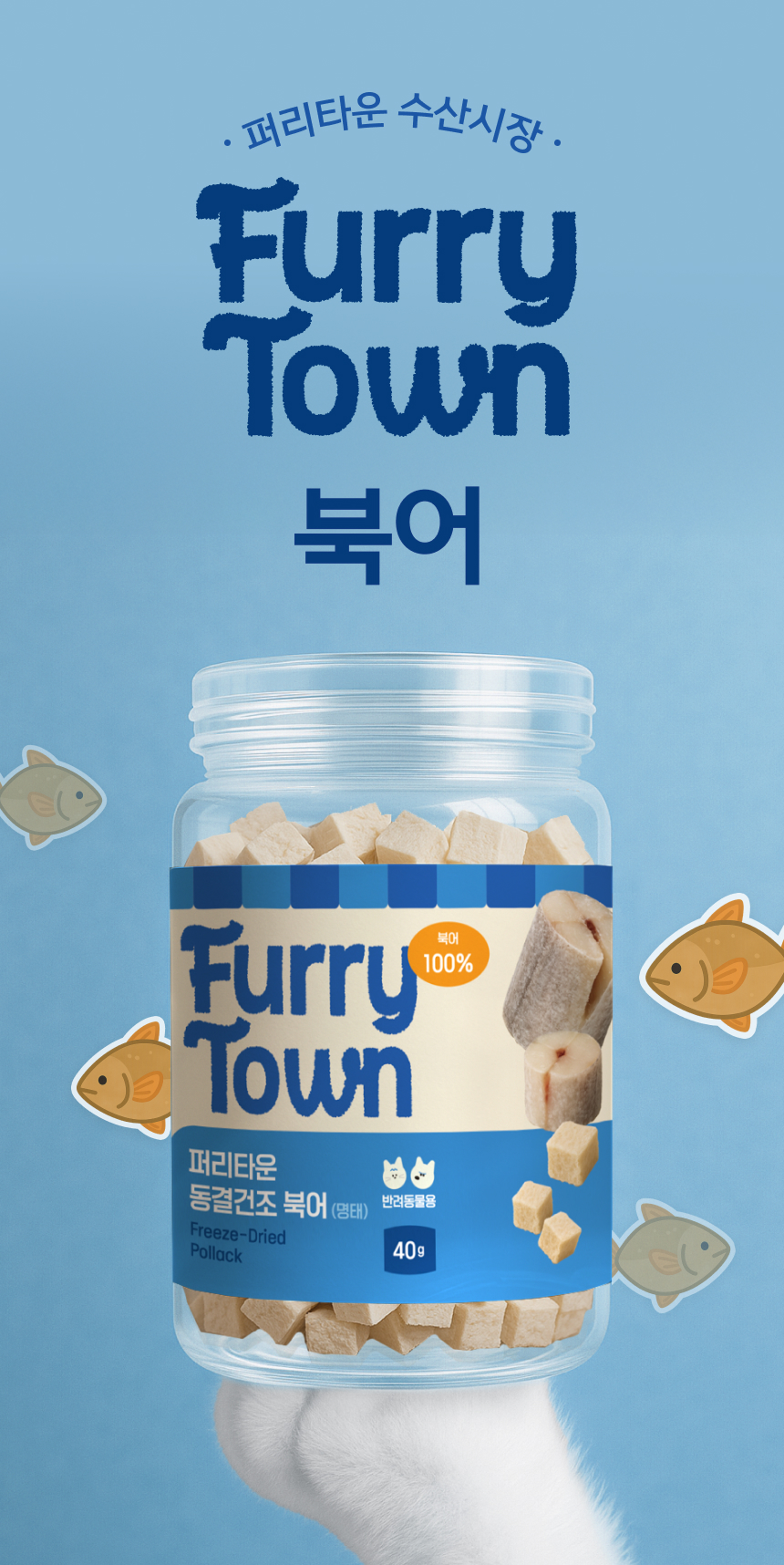 [NEW신상][무료배송] 퍼리타운 동결건조 북어 40g 3번째