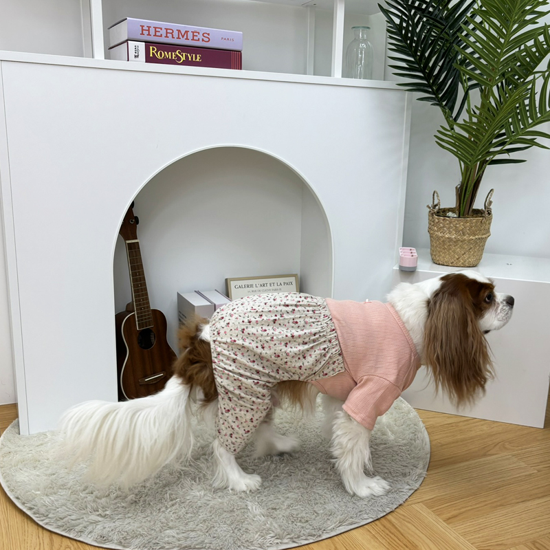 [무료배송] 해피댕댕 꽃내복올인원 S - 2XL 6번째