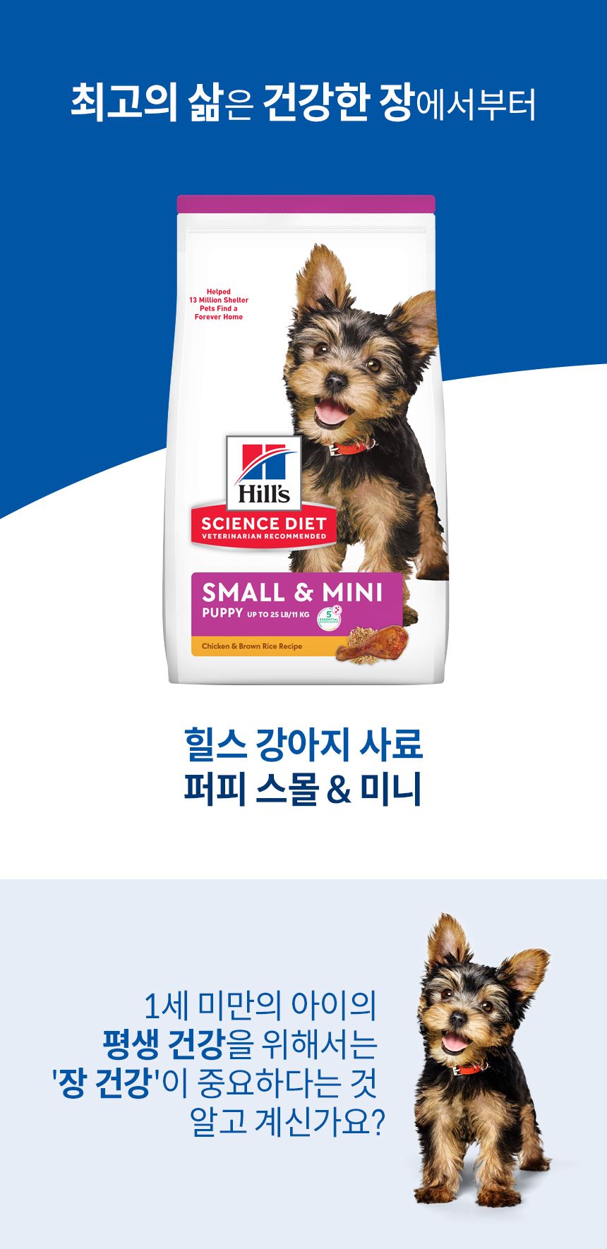 [유통기한임박, 26년3월1일] 힐스 독 퍼피 스몰앤미니 5.67kg 1번째