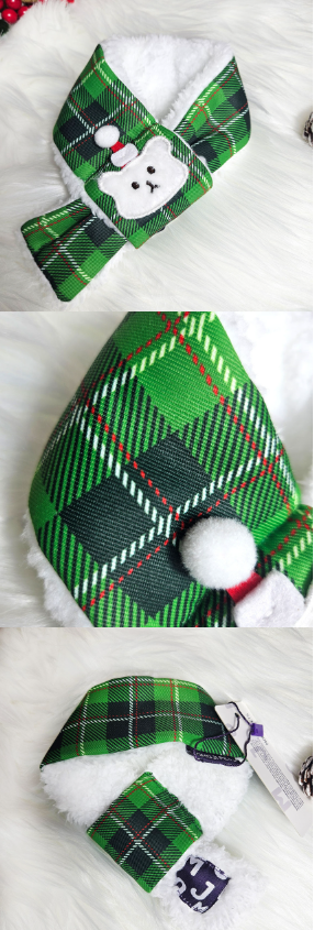 [NEW신상][무료배송] 리치독스 크리스마스 목도리 그린 3번째