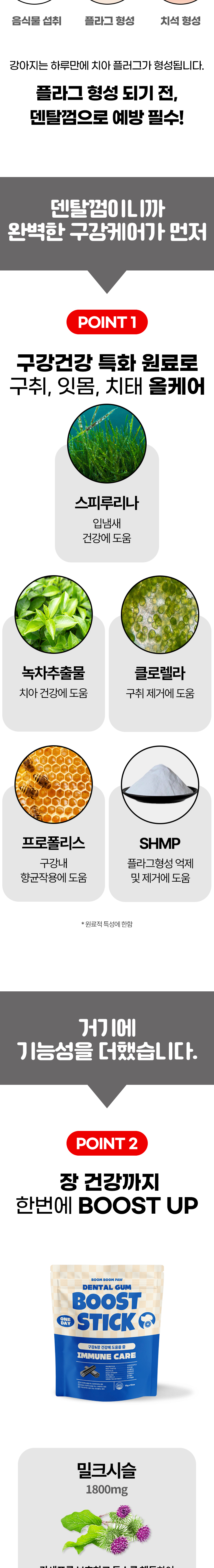 [무료배송] 붐붐포 독 원데이 부스트스틱 덴탈껌 장 15p 3번째