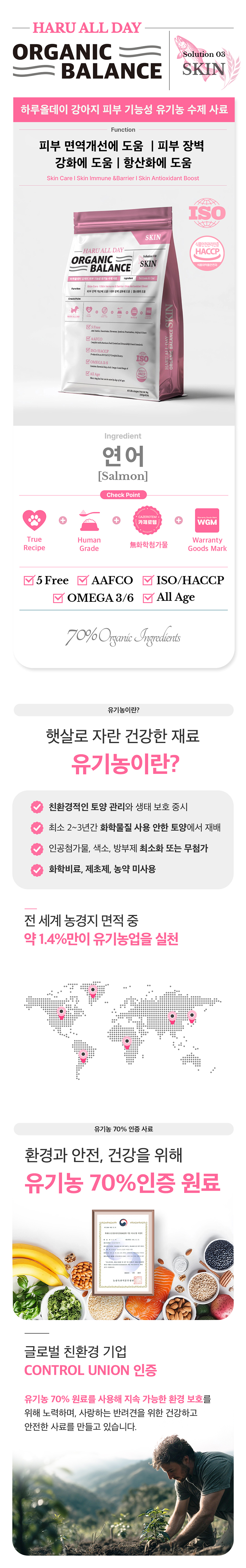 [NEW신상][무료배송] 하루올데이 피부 기능성 유기농 수제 사료 1kg 6번째