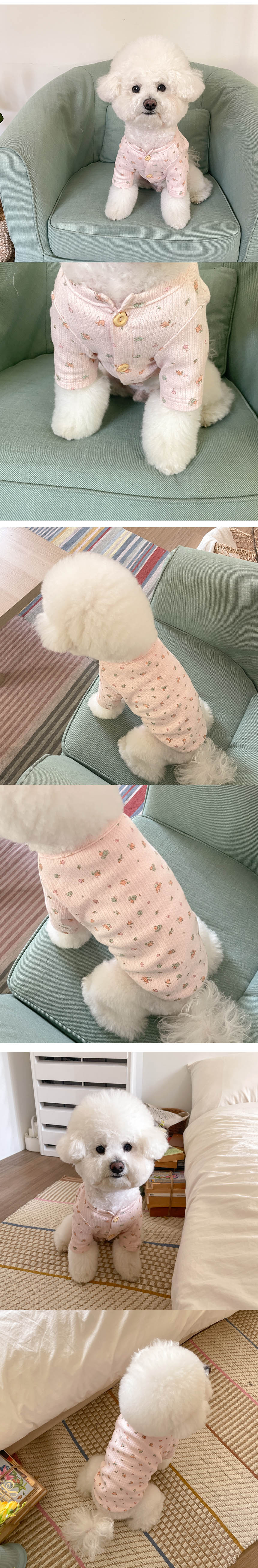 [무료배송] 댕숩 블랑 우드 가디건 아이보리/핑크 S-XL 3번째