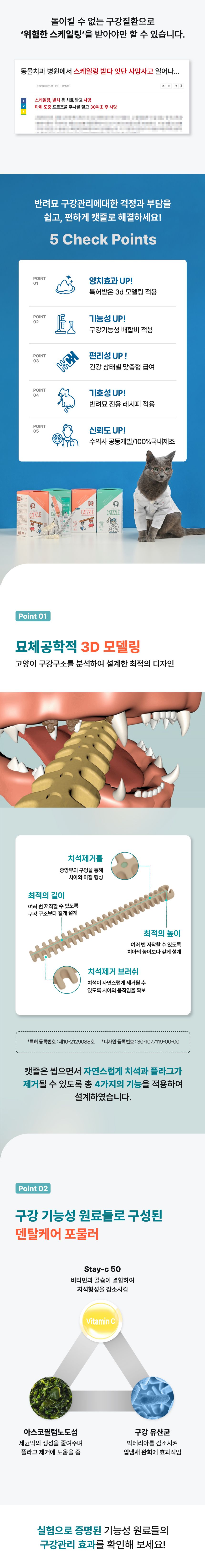 닥터페트라 캣즐 헤어볼&연어맛 20개입 12번째