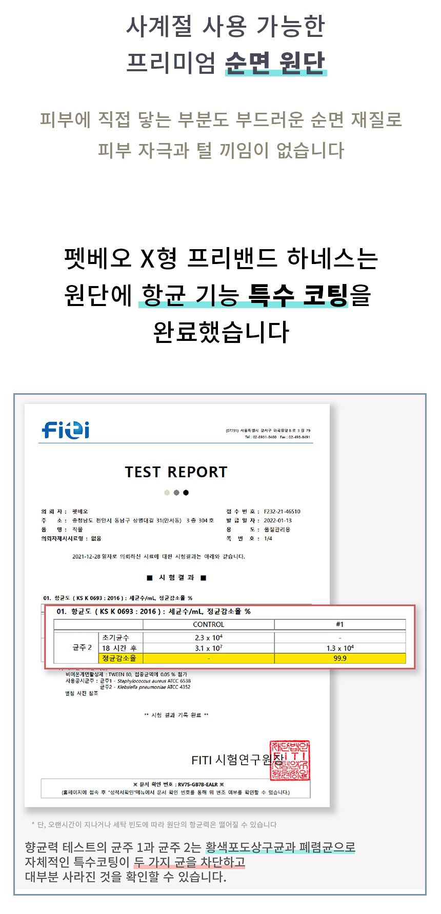[무료배송] 펫베오 프리밴드 X형 하네스 가슴줄 핑크/소라/카키/블랙 S-XL 34번째