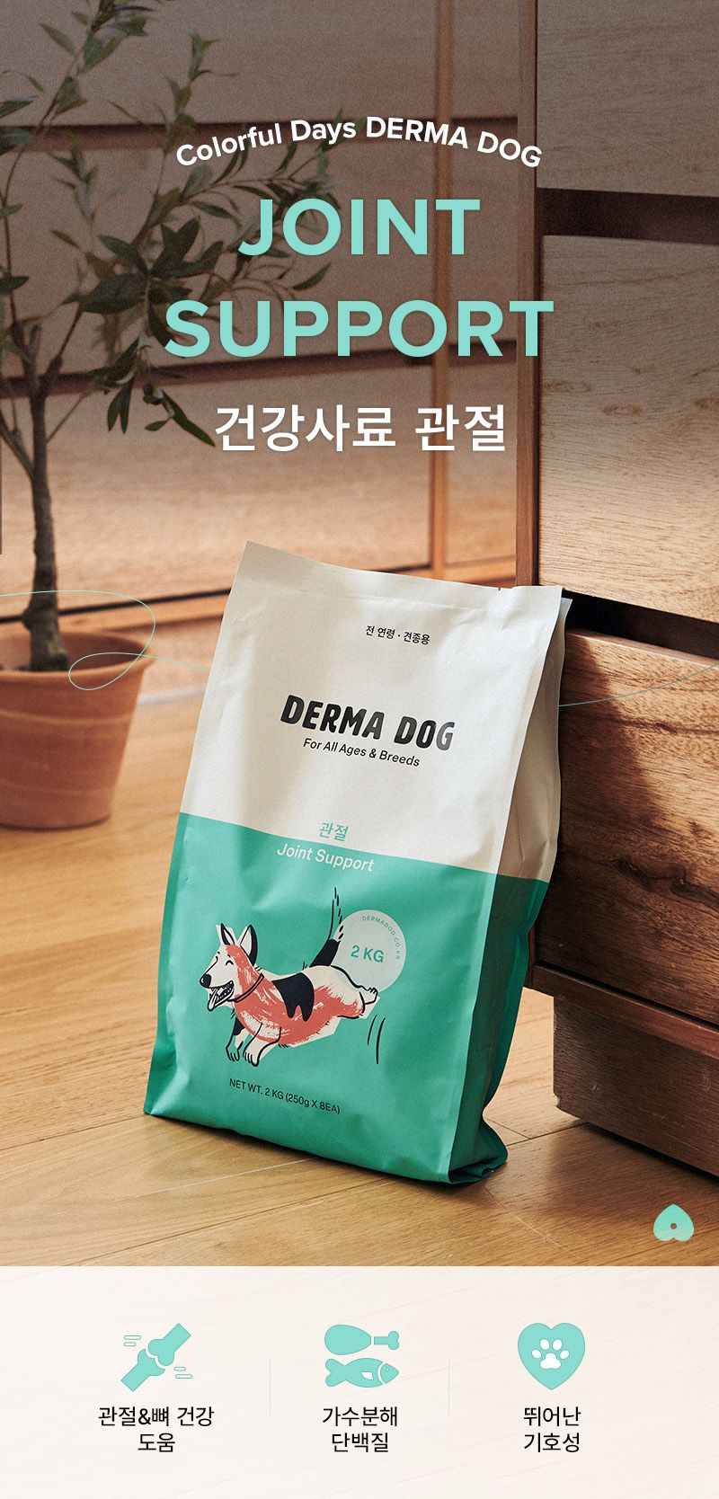 더마독 관절 체중조절 사료 2kg 2번째
