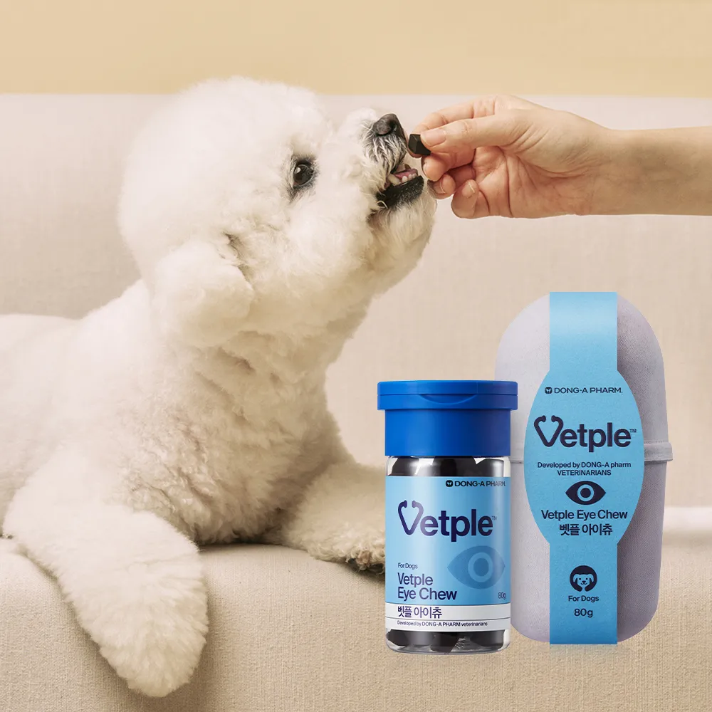 [무료배송] 동아제약 벳플 독 아이츄 눈영양제 80g