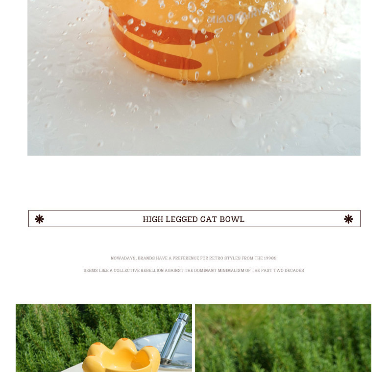 [NEW신상][무료배송] 펫볼루션 고양이 발 모양 식기 (블랙/화이트/옐로우) 11번째