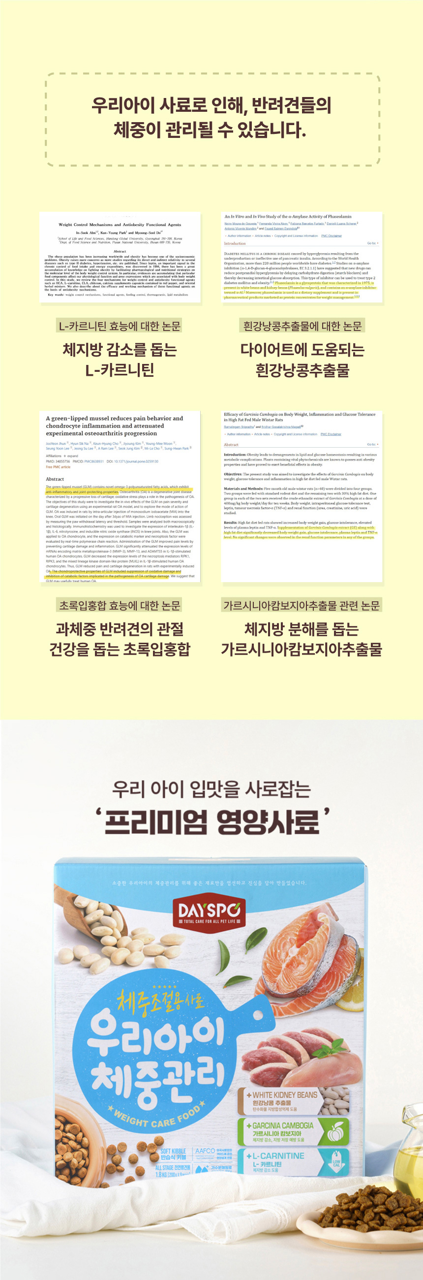 [심쿵펫페어][무료배송] 데이스포 독 우리아이 체중관리 사료 1.8kg 6번째