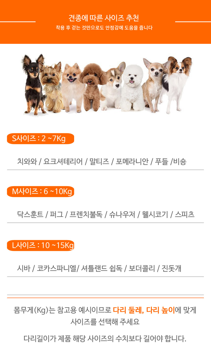 [무료배송] 아임펫벳 독 의료용 다리보호대 숏/롱 S-XL 9번째