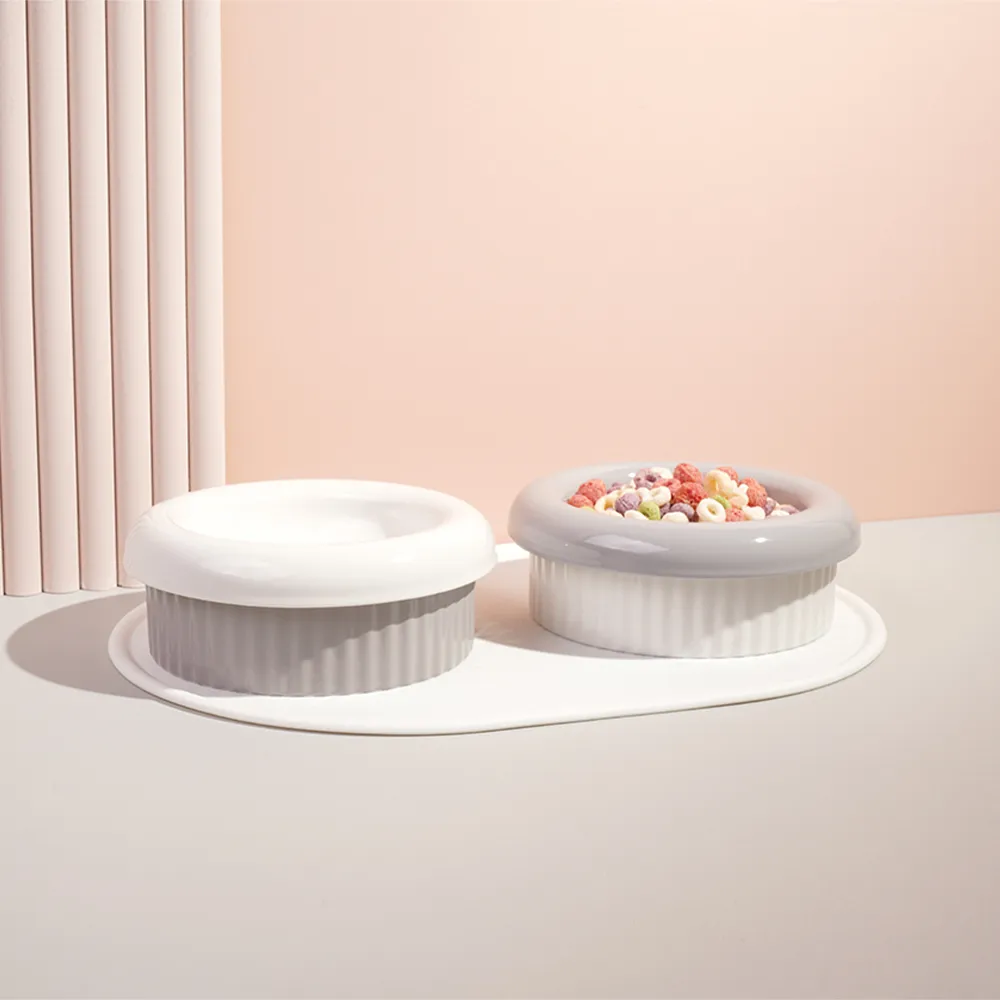 [무료배송] 보울보울 미니견/먼치킨 밥그릇 헬로 도넛볼 세트 7cm(h)