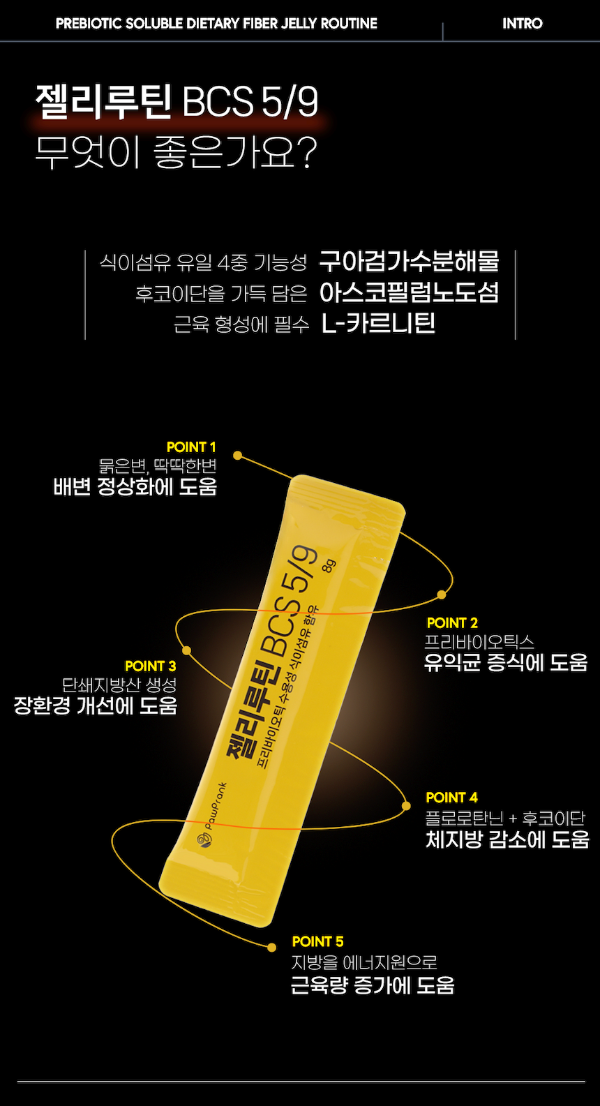 [NEW신상][무료배송] 포프랭 식이섬유 영양제 젤리루틴 BCS 5/9 30포 5번째