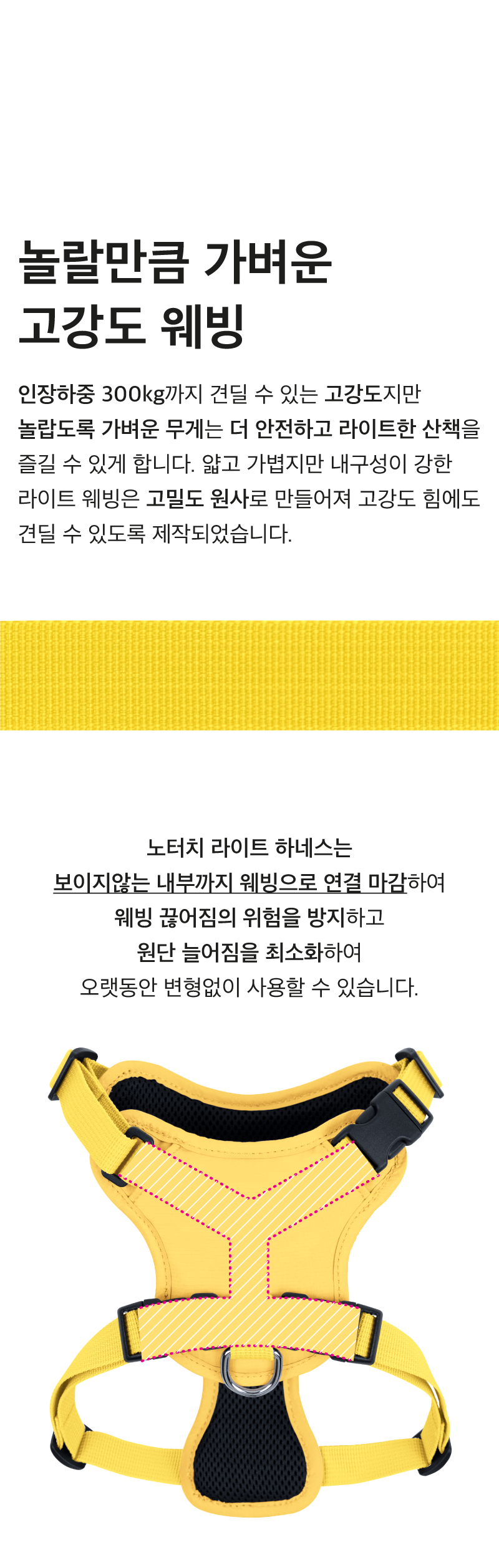 [NEW신상][무료배송] 코코넛즈 노터치 라이트 하네스 - 옐로우 20번째