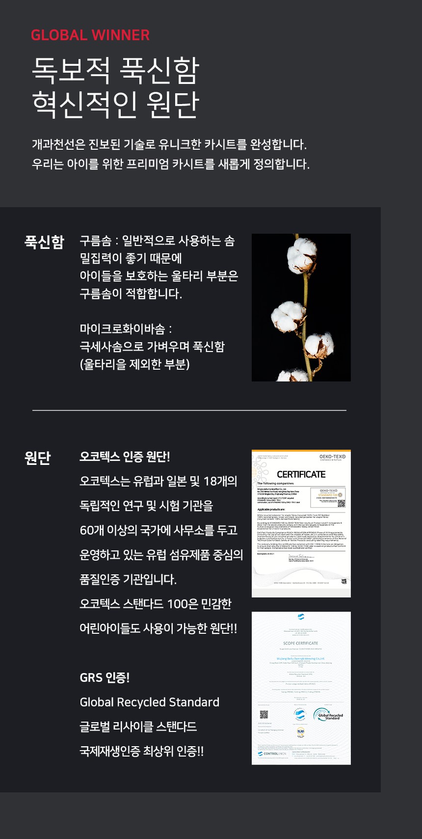 [NEW신상][무료배송] 개과천선 독 카이 카시트 (다크 베이지/블루) 4번째