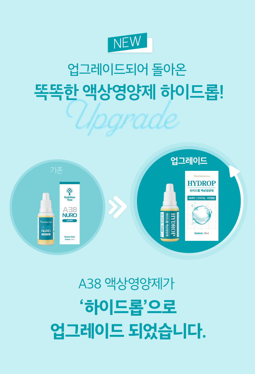 [NEW신상][무료배송] 뉴트리션트리 하이드롭 NURO 인지기능 과민행동 18ml 2번째